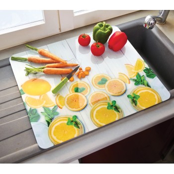 Planche à découper verre citron Achat/Vente au meilleur prix