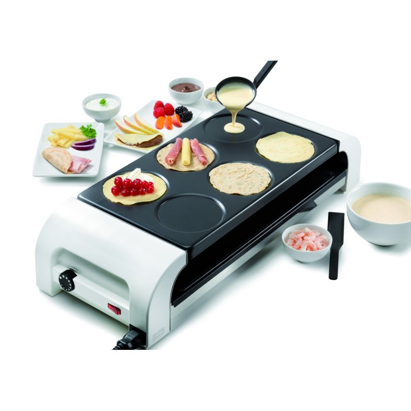 Multicuiseur raclette pizza pierrade + crêpes